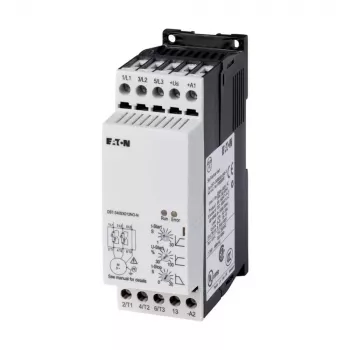 Eaton DS7-340SX009N0-N švelnaus paleidimo įtaisas, 9 A, 4 kW, 200-460 V AC, 24 V AC/DC valdymas, pilkas 134910