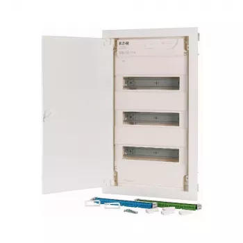 Eaton KLV-36HWP-F paviršinio montavimo skirstomasis skydas, 3 eilės, 36 moduliai, permatomos durelės, baltas 178810
