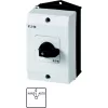 Eaton T0-1-15431/I1 vienpolė svirtinė jungtis, 20 A, IP65, juoda/balta 207070