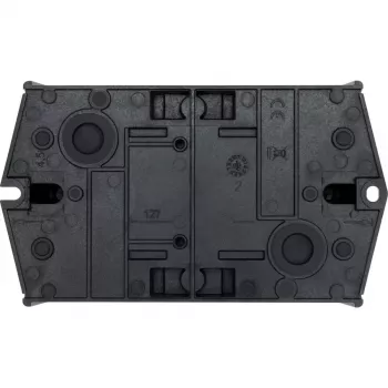 Eaton T0-2-1/I1/SVB-SW 20A 2 polių ON-OFF kumštelinis jungiklis, priekinio montavimo, IP65, juodas 207148