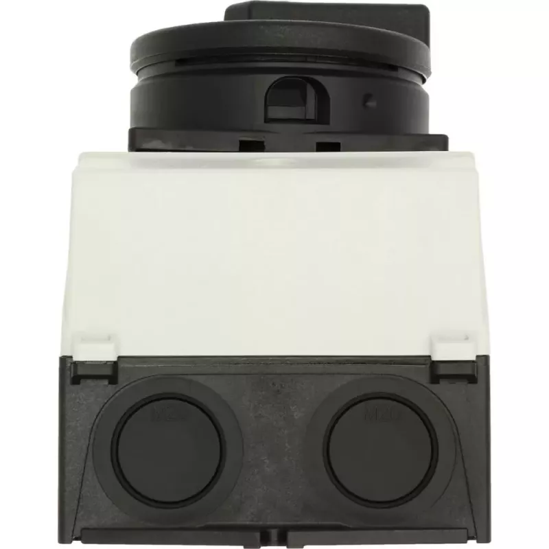 Eaton T0-2-1/I1/SVB-SW 20A 2 polių ON-OFF kumštelinis jungiklis, priekinio montavimo, IP65, juodas 207148