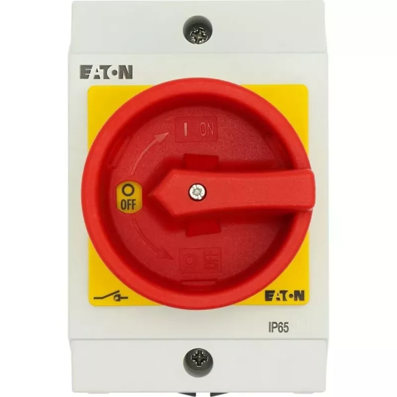 Eaton T0-2-15679/I1/SVB pagrindinis jungiklis 20A 3 polių paviršinio montavimo avarinis sustabdymas 207149