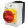 Eaton T0-4-8344/I1/SVB kumštelinis jungiklis, 4 polių, 20 A, 690 V, 3 padėčių, priekinio montavimo, juoda rankena 207163