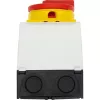 Eaton T0-4-8344/I1/SVB kumštelinis jungiklis, 4 polių, 20 A, 690 V, 3 padėčių, priekinio montavimo, juoda rankena 207163