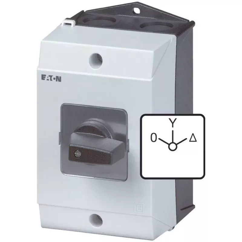 Eaton T3-4-8410/I2 pagrindinis jungiklis 3 polių 63 A 690 V AC ON-OFF, skydinis montavimas, juodas/baltas 207195