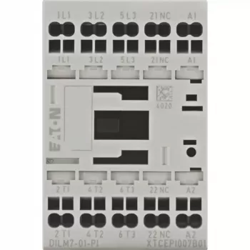 EATON DILM7-01(24VDC) galios kontaktorius, 3 polių, 400V, 3kW, 1NC, 24VDC, 199228
