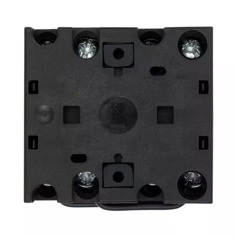 Eaton T0-1-15421/E kumštelinis jungiklis, 1 polius, ON-OFF, 20 A, 690 V AC, svirtinė rankenėlė, juodas, priekinė plokštė 48x48 mm 095806