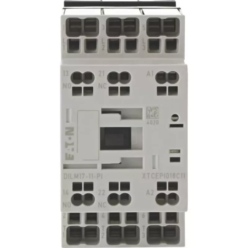 Eaton DILM17-11(RDC24)-PI galios kontaktorius, 3 NO pagrindiniai kontaktai, 24 V DC ritė, 17 A 199283