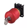 Eaton M22-PVS/K01 avarinio sustabdymo mygtukas su raktiniu atblokavimu, 1 NC, priekinis montavimas, 22,5 mm, raudonas/geltonas 216514