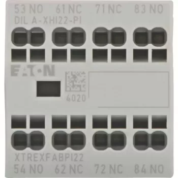 Eaton DILA-XHI22-PI pagalbinis kontaktų blokas, 2NO+2NC, 4A, priekinis montavimas 199319