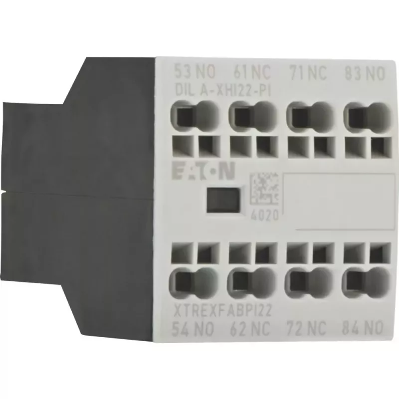 Eaton DILA-XHI22-PI pagalbinis kontaktų blokas, 2NO+2NC, 4A, priekinis montavimas 199319