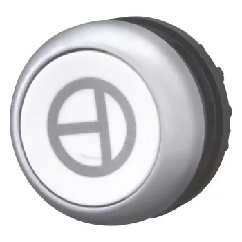 Eaton M22-D-W-X11 mygtuko aktuaratorius, baltas, plastikinis priekinis žiedas, 22,5 mm, momentinis 101673