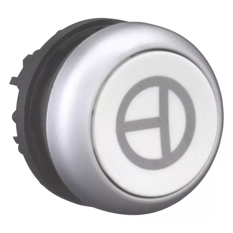 Eaton M22-D-W-X11 mygtuko aktuaratorius, baltas, plastikinis priekinis žiedas, 22,5 mm, momentinis 101673