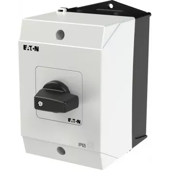 Eaton T0-3-8228/I1 3 polių ON-OFF jungiklis 20A 690V AC, juoda rankena/baltas priekis 207125