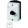 Eaton T0-3-8228/I1 3 polių ON-OFF jungiklis 20A 690V AC, juoda rankena/baltas priekis 207125