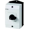 Eaton T0-3-8228/I1 3 polių ON-OFF jungiklis 20A 690V AC, juoda rankena/baltas priekis 207125