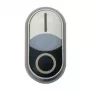 Eaton M22S-DDL-W dvigubas mygtukinis valdymo elementas, apšviestas, baltas 216707