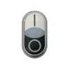 Eaton M22S-DDL-W dvigubas mygtukinis valdymo elementas, apšviestas, baltas 216707