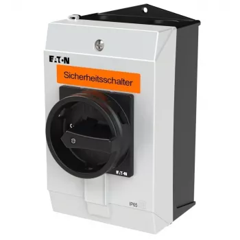 Eaton P1-25/I2-SI/HI11-SW 3 polių saugos jungiklis, 25 A, IP65, juodas/baltas 207311