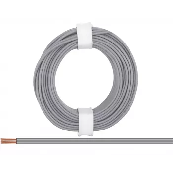 Donau Elektronik 218-99 daugiasluoksnė viela 2 x 0,14 mm² pilka 5 m
