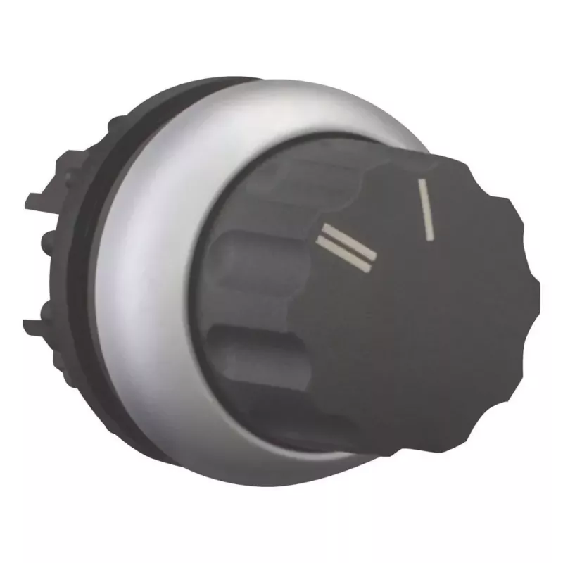 Eaton M22-WR-X92 perjungiklis su pasukamuoju rankenėliu, 2 padėčių, fiksuojamas, juodas