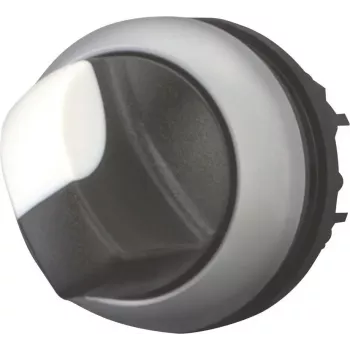 Eaton M22-WKV sukamasis jungiklis, 2 padėčių, su fiksacija, juodas/pilkas, IP66, 22,5 mm montavimas 216874