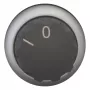 Eaton M22-W selektoriaus jungiklio pavara, 3 padėčių fiksuota, juoda, plastikinis priekinis žiedas, 22,5 mm montavimas