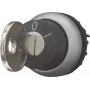 Eaton M22-WRS-A1 raktu valdomas perjungiklis, 2 padėčių, fiksuotas, juodas valdymo elementas, sidabrinis titaninis priekinis žiedas, 22,5 mm montavimas, IP66/IP67/IP69K 229092