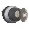 Eaton M22-WRS-A1 raktu valdomas perjungiklis, 2 padėčių, fiksuotas, juodas valdymo elementas, sidabrinis titaninis priekinis žiedas, 22,5 mm montavimas, IP66/IP67/IP69K 229092
