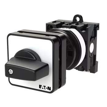 Eaton T0-1-15431/Z sukamasis kumštelinis jungiklis 1-polis 20A 690V AC įleidžiamas juodas/baltas 029364