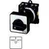 Eaton T0-1-15431/Z sukamasis kumštelinis jungiklis 1-polis 20A 690V AC įleidžiamas juodas/baltas 029364