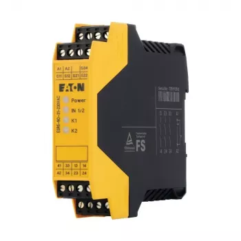 Eaton ESR5-NO-31-230VAC saugos relė, 230V AC, 3 NO saugos kontaktai, 1 NC pagalbinis, DIN bėgelis 119380