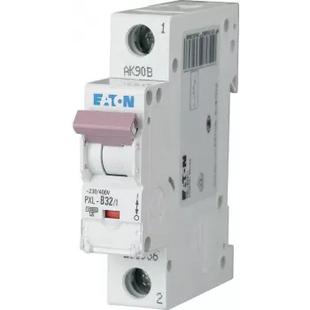 Eaton PXL-C32/1 miniatiūrinis automatinis jungiklis (MCB), 1 polius, C charakteristika, 32 A, 6 kA, 230/400 V AC 236062