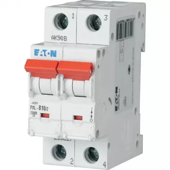 Eaton PXL-B10/2 miniatiūrinis automatinis jungiklis, 1 polius, B charakteristika, 10 A, 6 kA, DIN bėgelio montavimas 236227