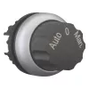 Eaton M22-WR3-X94 3 padėčių fiksuotas pasukimo jungiklio aktorius, juodas, 22,5 mm