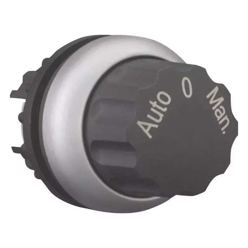 Eaton M22-WR3-X94 3 padėčių fiksuotas pasukimo jungiklio aktorius, juodas, 22,5 mm