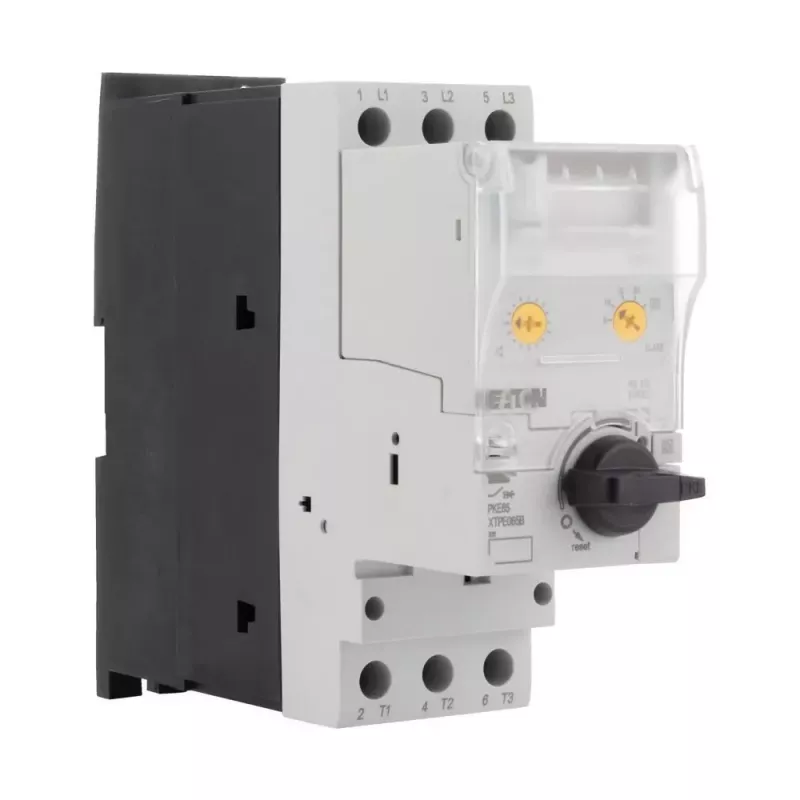 Eaton PKE65/X variklio apsaugos automatinių jungiklių su išjungimo bloku, 16-65 A, 3 polių, 690 V AC 138516