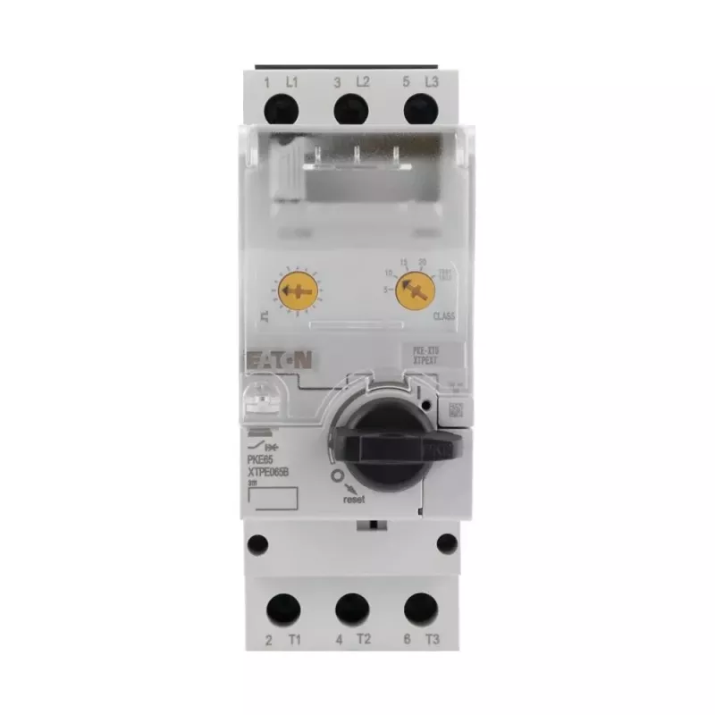 Eaton PKE65/X variklio apsaugos automatinių jungiklių su išjungimo bloku, 16-65 A, 3 polių, 690 V AC 138516