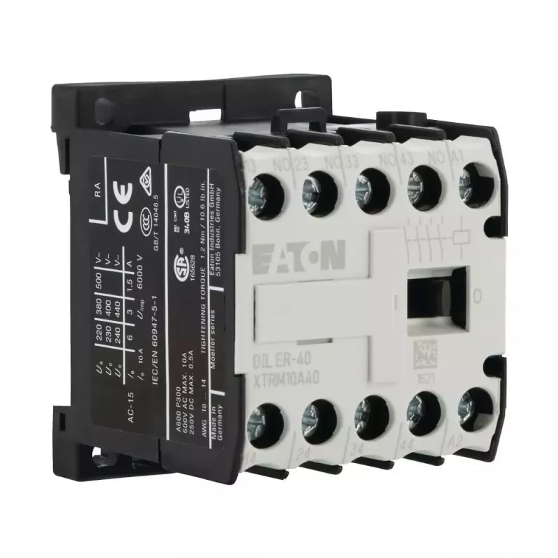 Eaton DILER-40 pagalbinis kontaktorius, 4 NO, 230 V AC ritė 052725