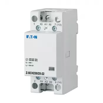 Eaton montavimo kontaktorius FUG Z-SCH230/25-22 230V AC 25A 2NO 2NC DIN bėgelis 248849