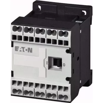 Eaton DILEM-01-G-C(24VDC) mini kontaktorius, 3 polių, 1 NC, 24 V DC ritė, 9 A, 4 kW, IP20, juodas/baltas 230167