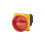 Eaton P1-25/EA/SVB/N pagrindinis jungiklis, avarinis sustabdymas, 3 polių + N, 25 A, 690 V AC, IP65, ant sienos montuojamas korpusas, raudonas/geltonas 081587