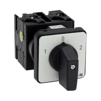Eaton T0-3-8401/E 3 polių ON-OFF sukamasis jungiklis, 20 A, 690 V AC, juoda rankena, montuojamas priekiniame skydelyje 091047
