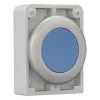 Eaton M30C-FDR-B RMQ-Titan plokščias apvalus chromuotas mėlynas mygtuko aktuatorius, 30,5 mm, momentinis 182947