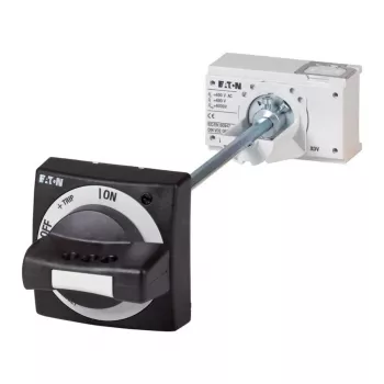 Eaton NZM2-XTVD durų movos sukimosi rankena, raudona/geltona, IP66, užrakinama 260168