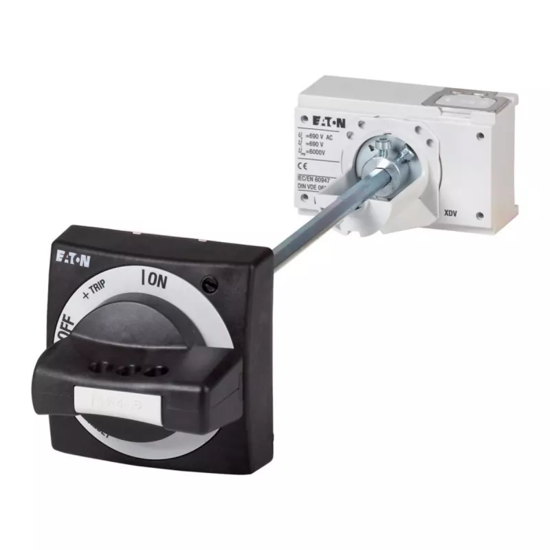 Eaton NZM2-XTVD durų movos sukimosi rankena, raudona/geltona, IP66, užrakinama 260168