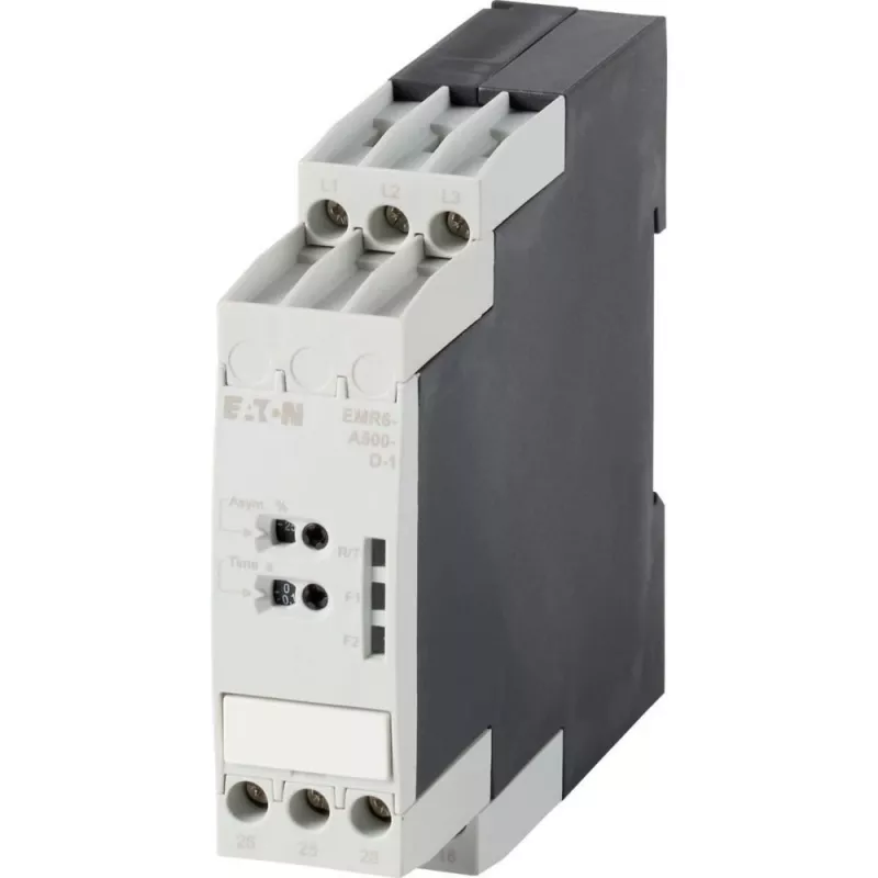 Eaton EMR6-A500-D-1 srovės stebėjimo relė, 0,5-500 A, 24-240 V AC/DC, 2 CO, DIN bėgiui 184762