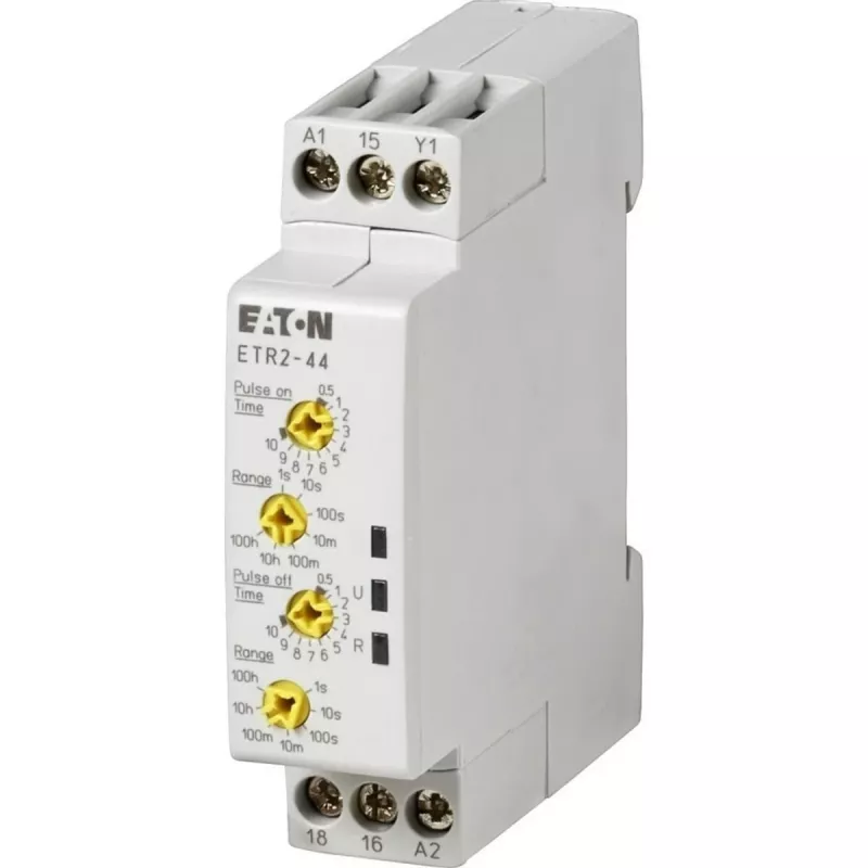 Eaton ETR2-44 daugiafunkcis laiko relė, 7 funkcijos, 0,05 s–100 h, 24–240 V AC/DC, 2 CO 262730