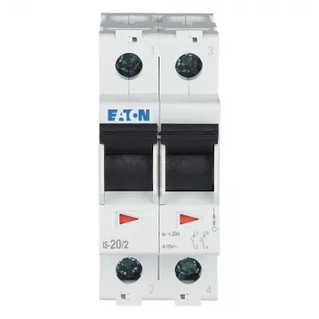Eaton 2 polių pagrindinis jungiklis 20 A 230 V pilkas 276259