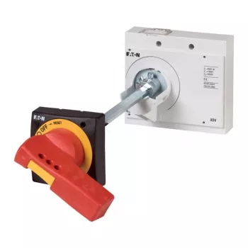 Eaton NZM3-XHBR rotacinė rankena, raudona/geltona, montuojama ant durelių, užrakinama spyna, IP66 266634